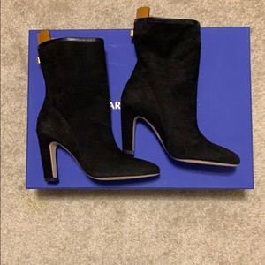 Stuart Weitzman ‘Brooks’ slouchy black suede boots